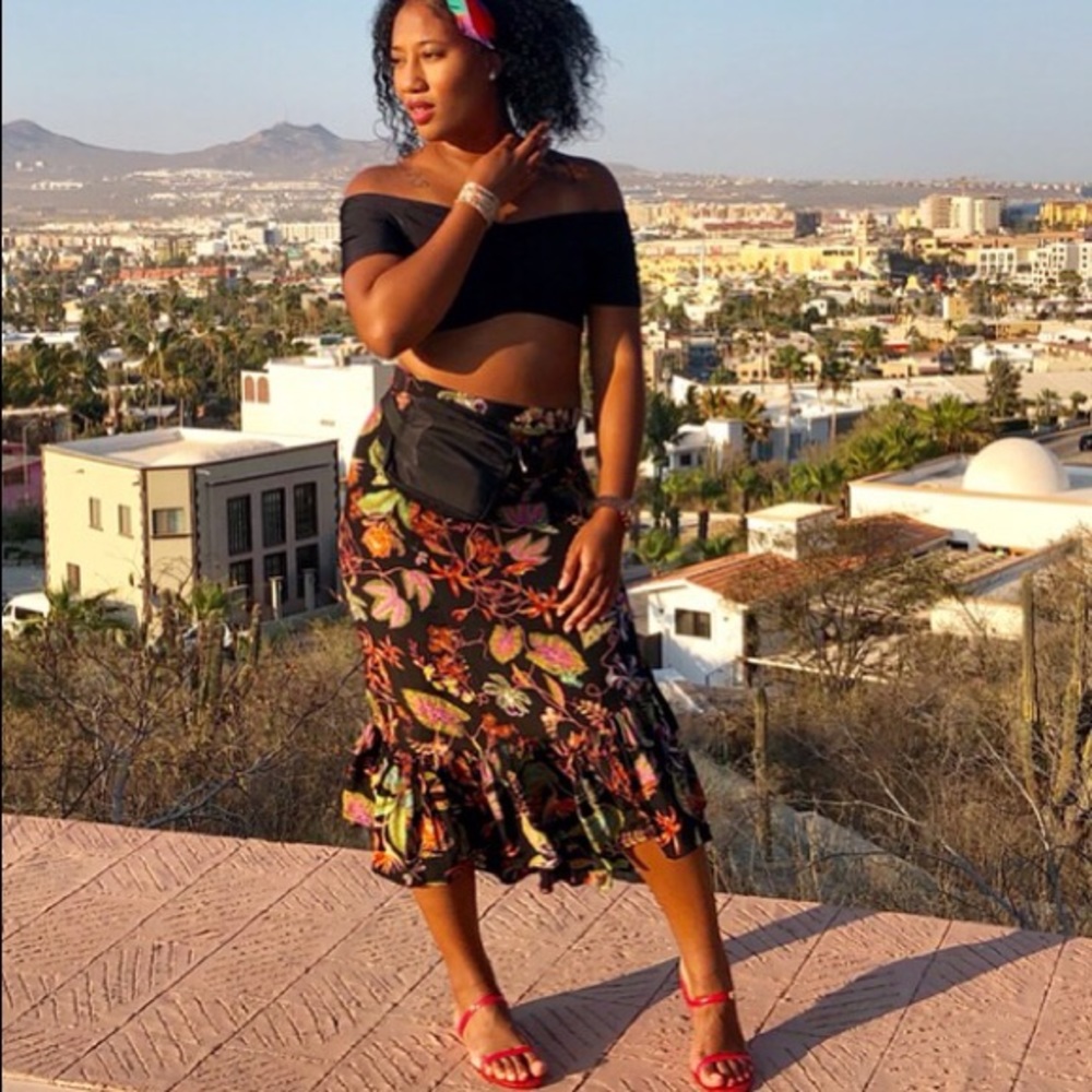 Floral skirt!